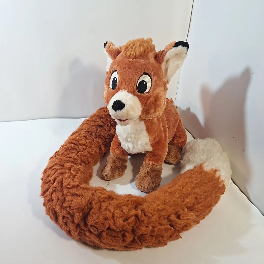 Disney Parks Todd Fox & the Hound Stuffed Animal Plush Long Tail